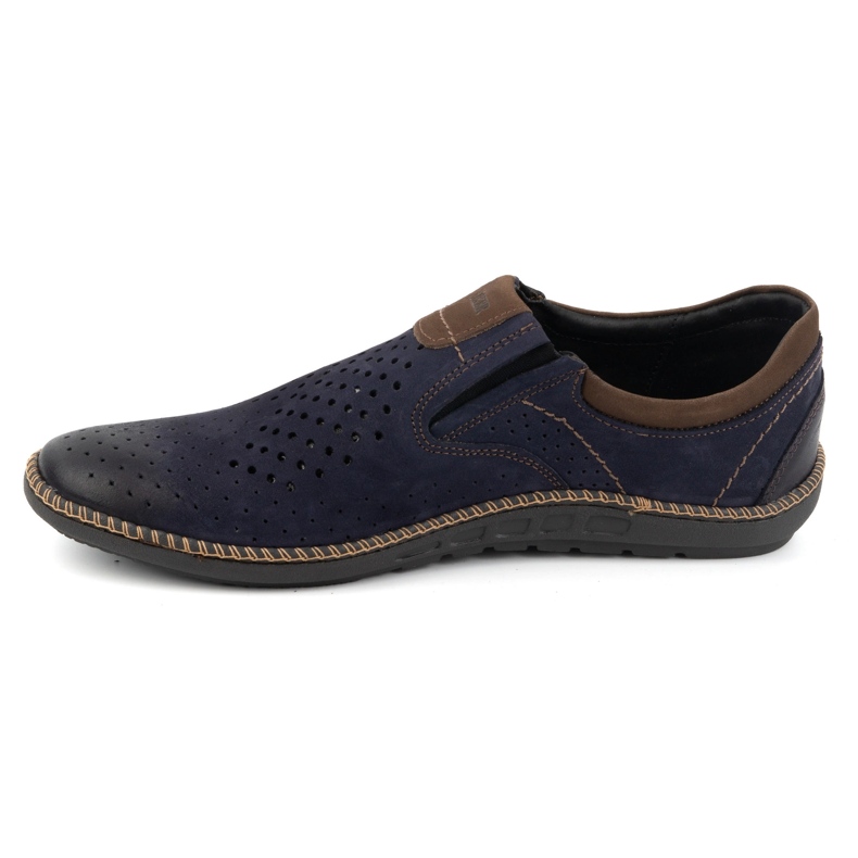 Joker Chaussures homme, mocassins cuir 937L, bleu marine 1