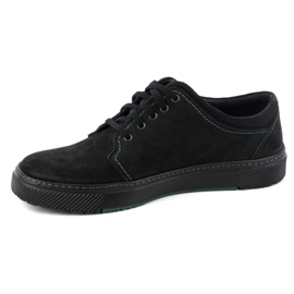 Joker Chaussures décontractées en cuir pour hommes 894J Noir le noir 1