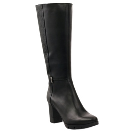 Bottines noires chics Marco 737 1