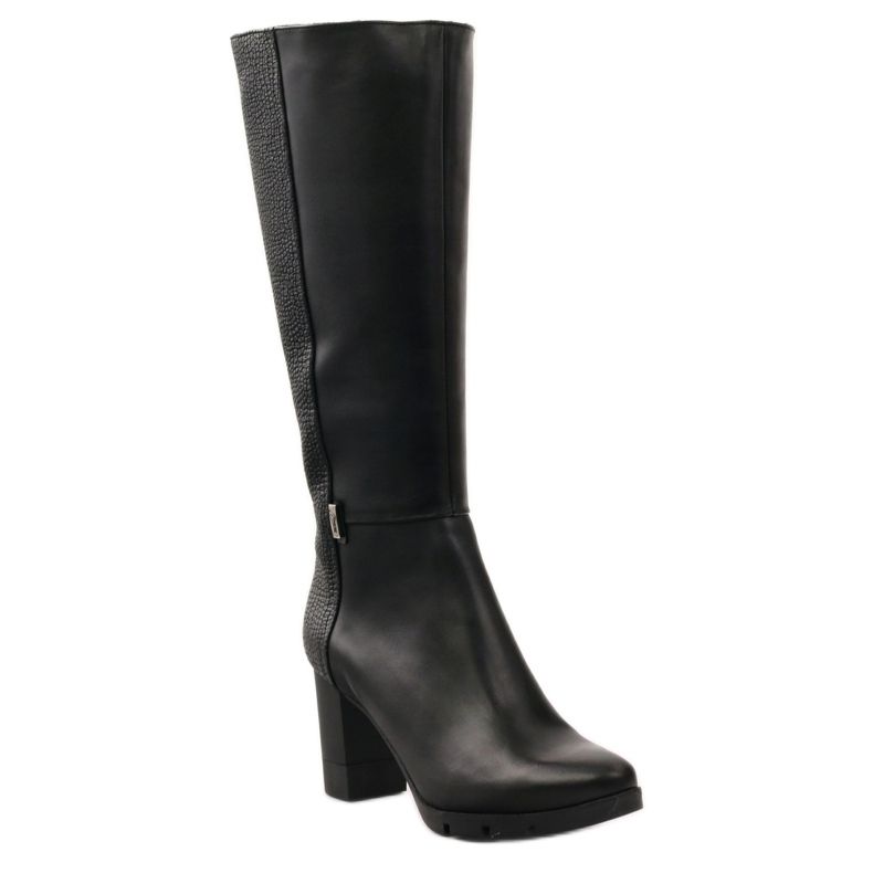 Bottines noires chics Marco 737 le noir 1