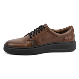 KOMODO Chaussures décontractées en cuir pour hommes 910/2 marron brun 1 KOMODO Chaussures décontractées en cuir pour hommes 910/2 marron brun 1