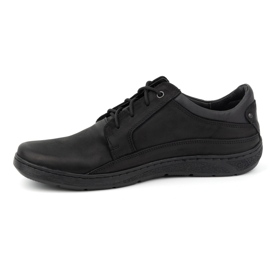 Olivier Chaussures à lacets en cuir pour hommes 077KZ, noires le noir 1 Olivier Chaussures à lacets en cuir pour hommes 077KZ, noires le noir 1