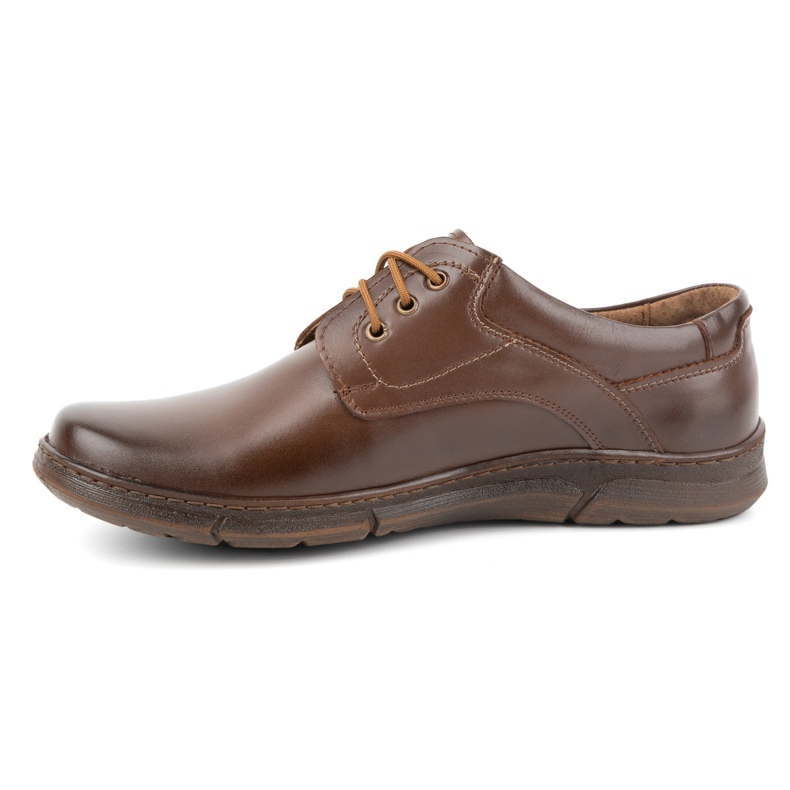 Olivier Chaussures à lacets en cuir pour hommes 240LU, marron brun 1