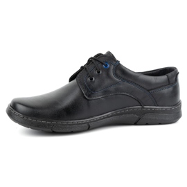 Olivier Chaussures à lacets pour hommes en cuir naturel décontracté 240lu, noir le noir 1