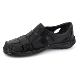 Olivier Slip-on été cuir homme 902MP Summer noir 1
