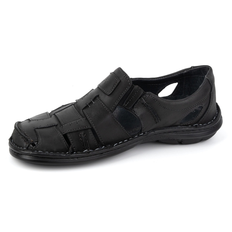 Olivier Slip-on été cuir homme 902MP Summer noir 1