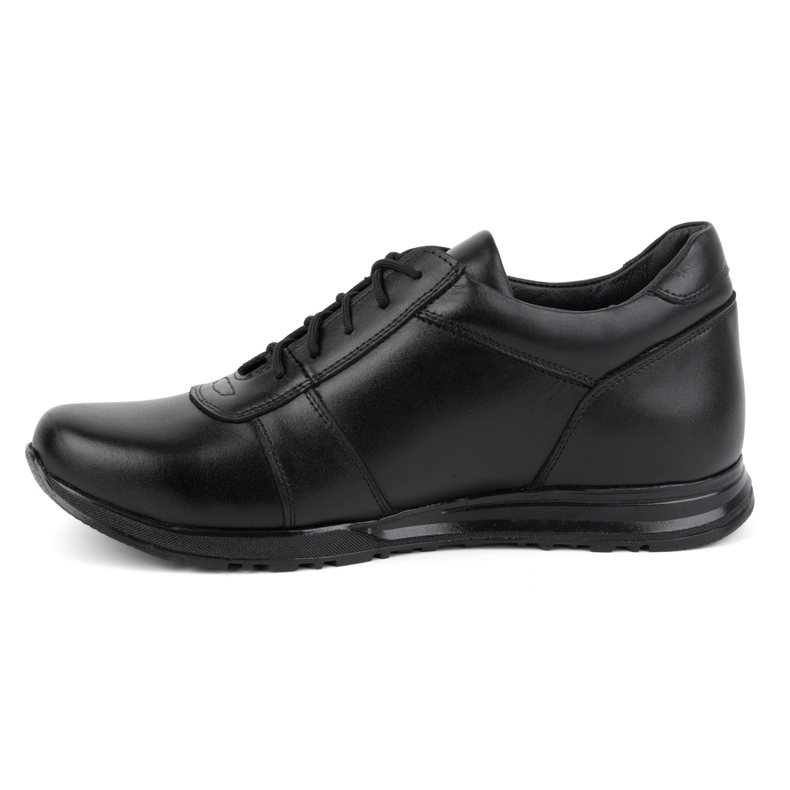 Olivier Chaussures augmentantes en cuir à lacets pour hommes Sport Style 408KZ + 3 cm, noires le noir 1 Olivier Chaussures augmentantes en cuir à lacets pour hommes Sport Style 408KZ + 3 cm, noires le noir 1