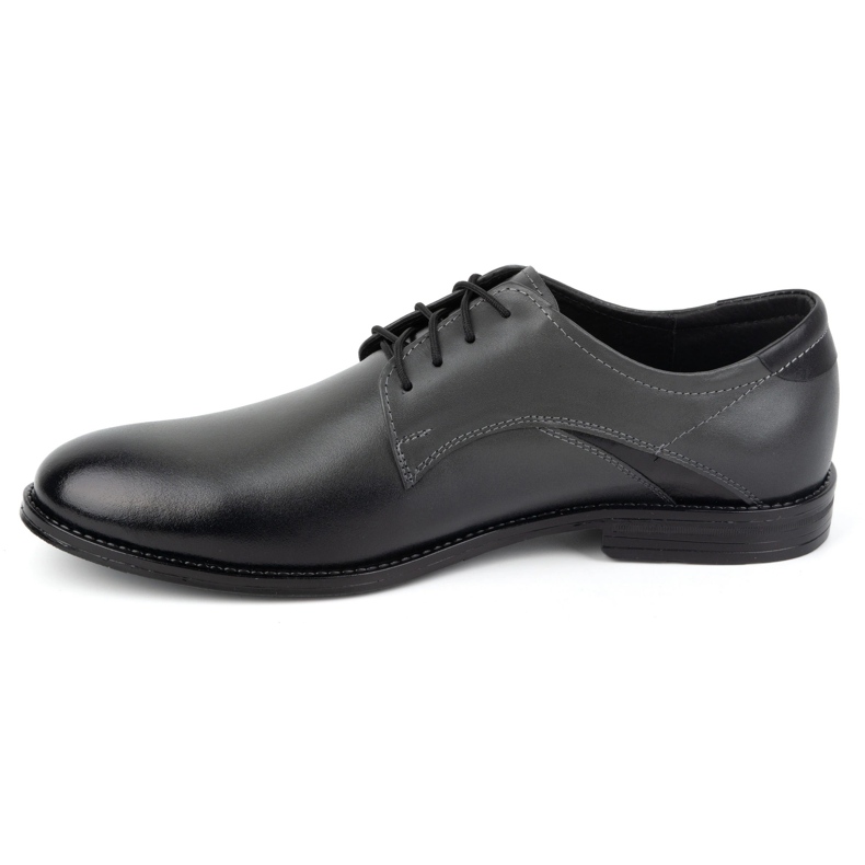 Olivier Chaussures élégantes en cuir pour hommes 253LU gris 1