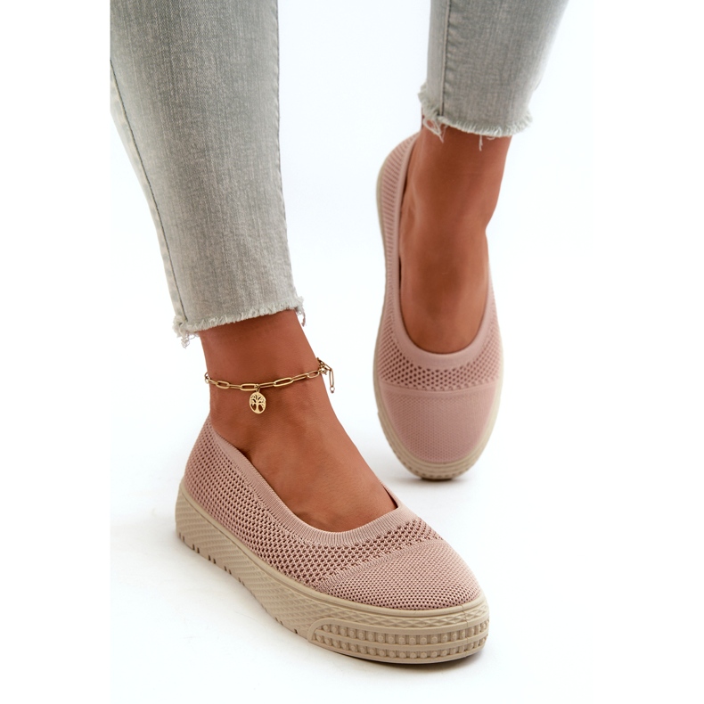 News Baskets à plateforme à enfiler pour femmes, rose 2