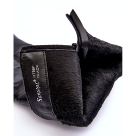 Cuissardes en cuir à talons hauts, Serpens noirs le noir 1 Cuissardes en cuir à talons hauts, Serpens noirs le noir 1