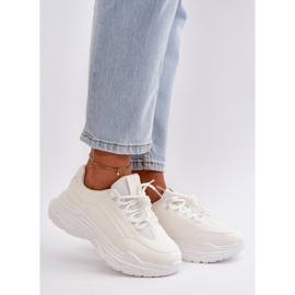 Baskets pour femmes, chaussures de sport à semelle épaisse, blanches Lerila 1