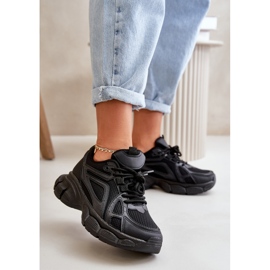 Baskets Femme Chaussures De Sport Noir Timoci 2