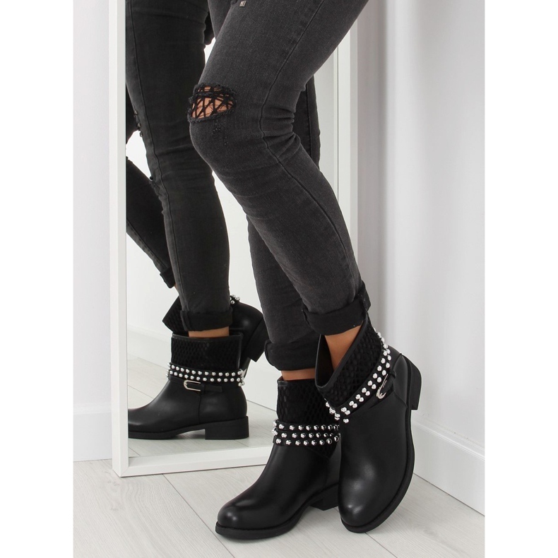 Bottes noires pour femmes pe131p noir 2