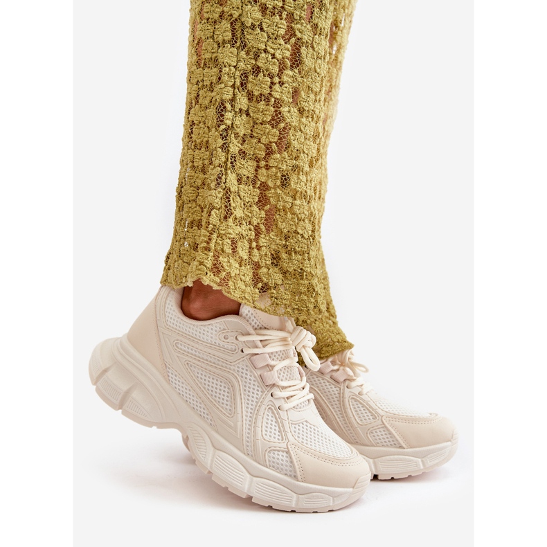 Baskets De Sport Femme Beige Timoci 1