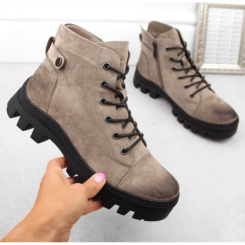 Bottines femme kaki Potocki SZ12168 vert 1