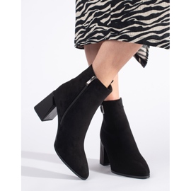 Goodin Bottines en daim noir sur le montant le noir 3