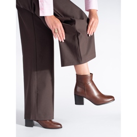 Bottines à talons hauts marron par Sergio Leone brun 2