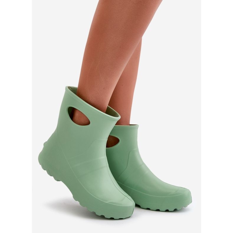 Bottines En Caoutchouc Imperméables Femme LEMIGO Garden 752 Menthe vert 1