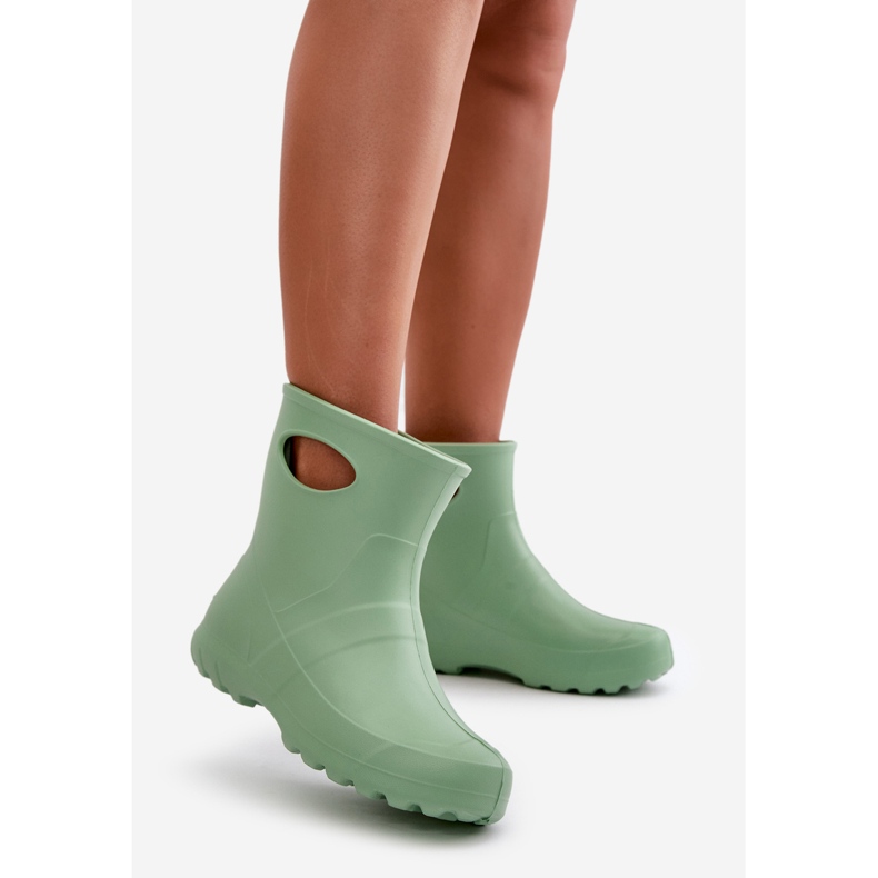 Bottines En Caoutchouc Imperméables Femme LEMIGO Garden 752 Menthe vert 2