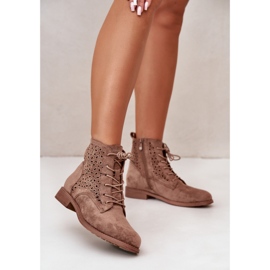 Bottines Femme à Motif Marron S.Barski HY66-136 brun 2
