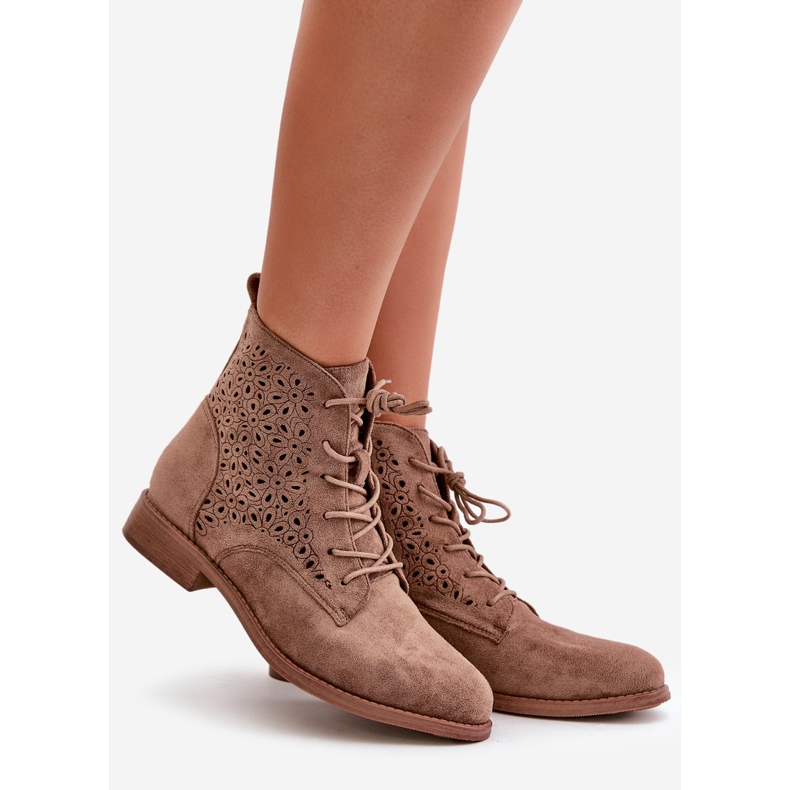 Bottines Femme à Motif Marron S.Barski HY66-136 brun 1