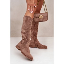 Boots Femme Ajourées Marron S.Barski HY42-132 brun 2