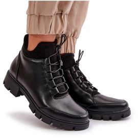 Bottes isolées basses pour femmes en cuir écologique, noir Erisabelle le noir 9