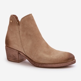 Zazoo 60475 talons en daim isolés beige 4