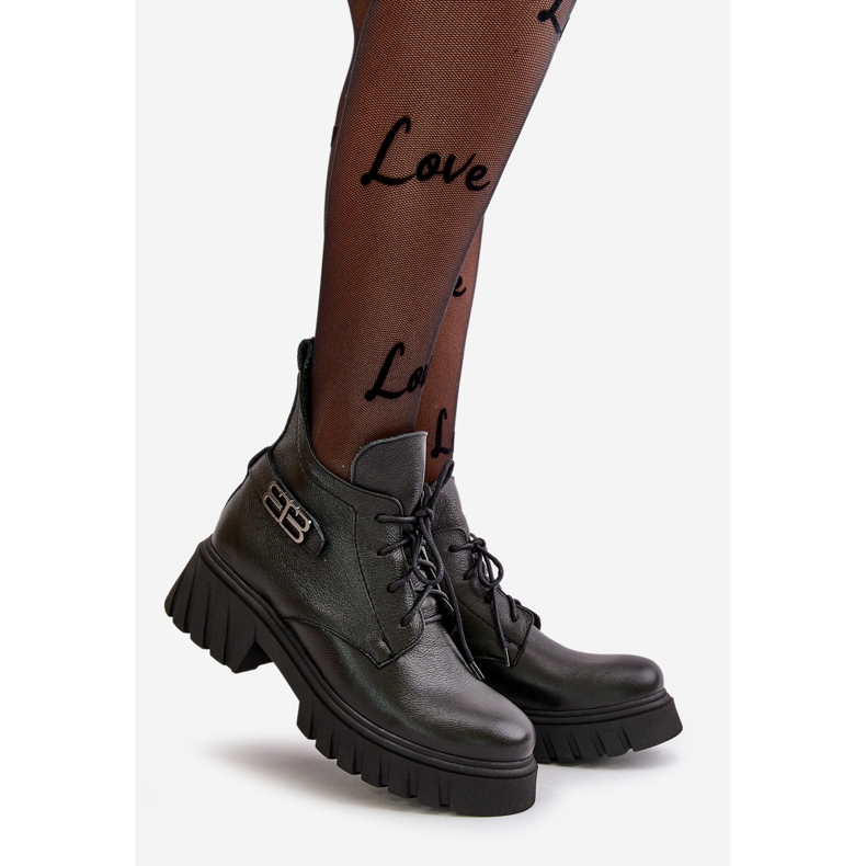 Zazoo 60483 Bottes basses en cuir pour femme, isolées, noires 1