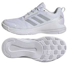 Chaussures de volley-ball Adidas Novaflight 2 IG1609 blanche 1