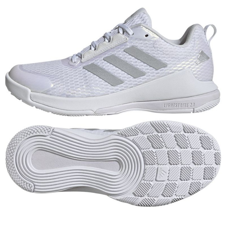Chaussures de volley-ball Adidas Novaflight 2 IG1609 blanc 1