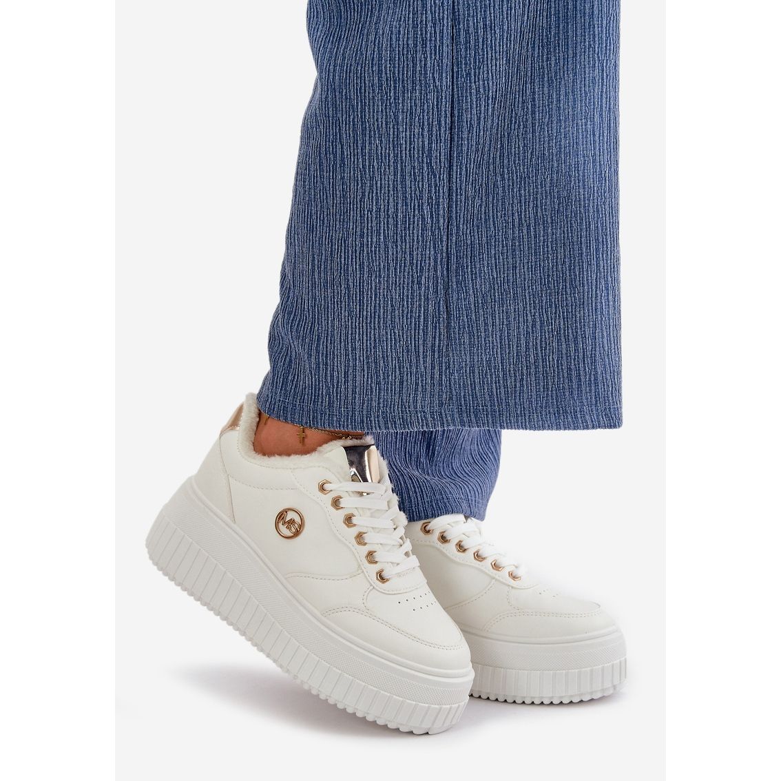 Semelle Blanche Basket Avec Semelle Baskets Femme Isolées à