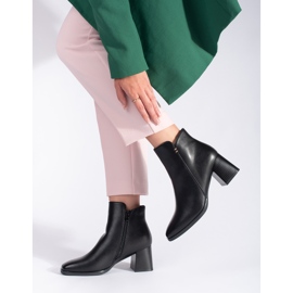 Bottines à talons hauts pour femme noires le noir 1