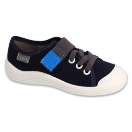 Befado chaussons enfants 351X047 bleu marine 1 Befado chaussons enfants 351X047 bleu marine 1