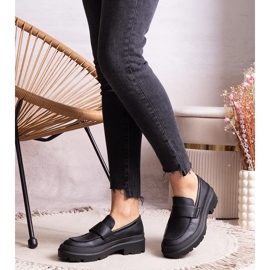 Chaussures noires en éco-cuir Seraphin 2