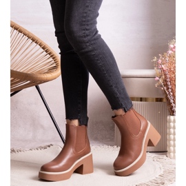 Bottines marron de Lidea brun 1