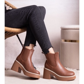 Bottines marron de Lidea brun 2