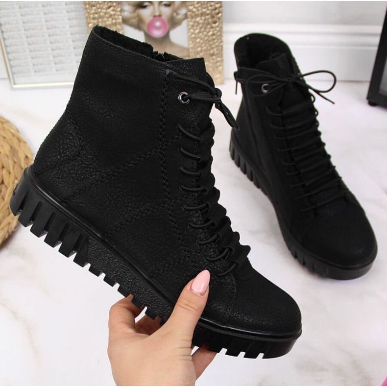 Bottes isolées Rieker W R279B, noir le noir 1