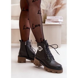 Zazoo 60376 Bottes zippées isolées en cuir, noir le noir 5