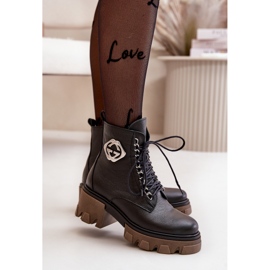 Zazoo 60376 Bottes zippées isolées en cuir, noir le noir 9