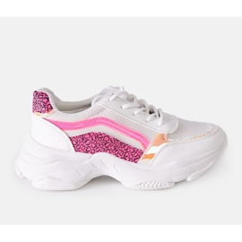Baskets holographiques blanches Mufeeda 1