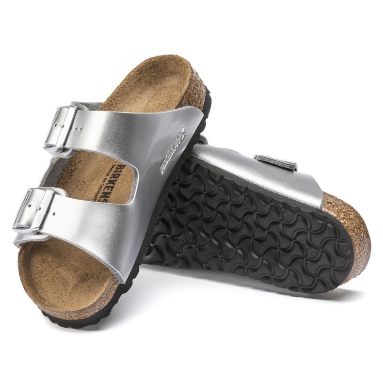 Birkenstock Arizona Kids Bs 1019147 tongs argent 2 Birkenstock Arizona Kids Bs 1019147 tongs argent 2