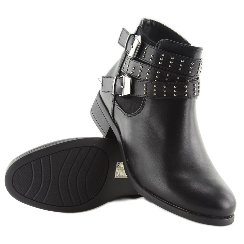 Bottines Jodhpur noires pe153p noir le noir 1