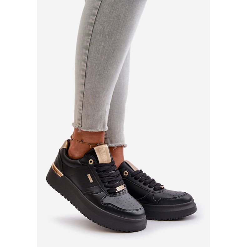 Baskets pour femmes sur la plateforme Big Star OO274758 HI-POLY System Noir 1