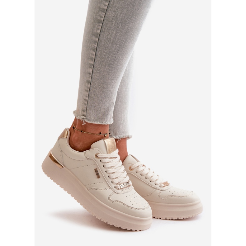 Baskets pour femmes sur la plateforme Big Star OO274757 HI-POLY System Blanc 1