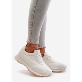 Baskets pour femmes chaussures de sport en cuir écologique Big Star OO274023 Hi-Poly System blanc 1