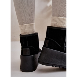 Bottes de neige isolées en daim sur la plateforme Big Star OO274A213 Noir le noir 13