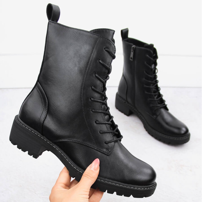 Bottines noires légèrement isolées pour femme Vinceza 58422 1