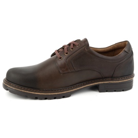 KOMODO Bottines en cuir pour hommes Polish 897K marron brun 1