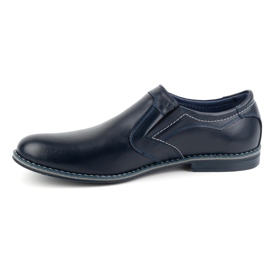 Olivier Chaussures habillées à enfiler pour hommes 284LU, bleu marine 1